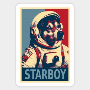 Starboy Astronaut Dog Funny HOPE Sticker